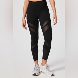 Fabletics Powerhold High-Waisted Mesh Paneled 7/8 Leggings
